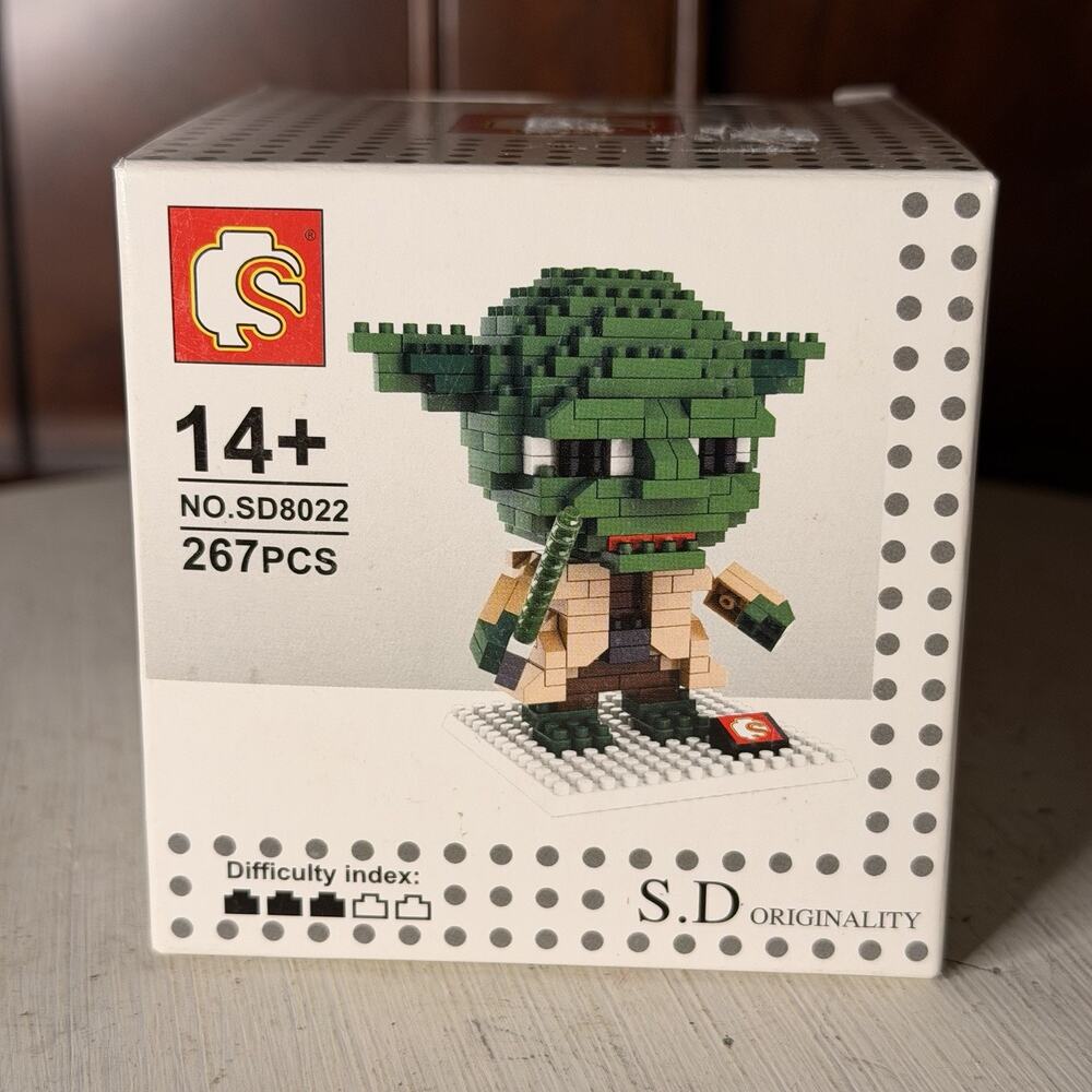 NEW Sembo Block Mini Star Wars Yoda 3D Figure Building Block